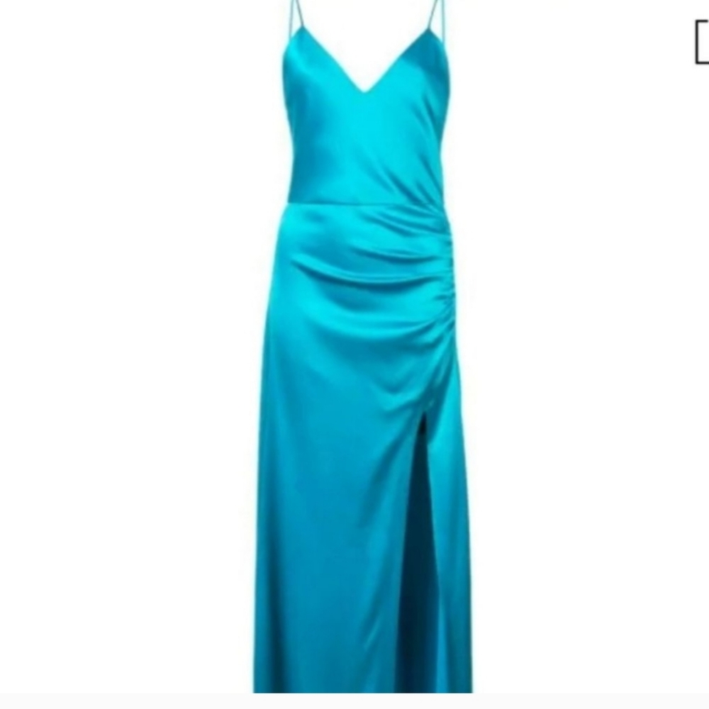 Alice and Olivia Diana silk floor length dress